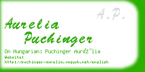 aurelia puchinger business card